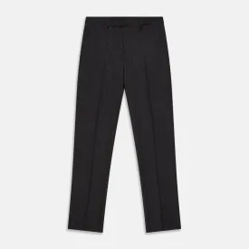 Charcoal Black Wool Manson Trousers