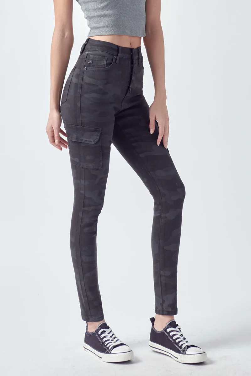 Clementine High Rise Coated Super Skinny Jeans