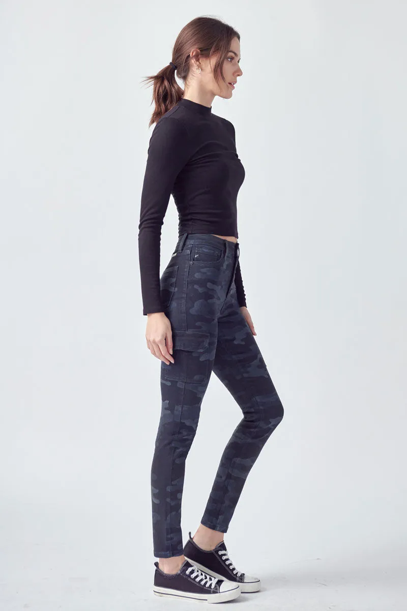 Clementine High Rise Coated Super Skinny Jeans