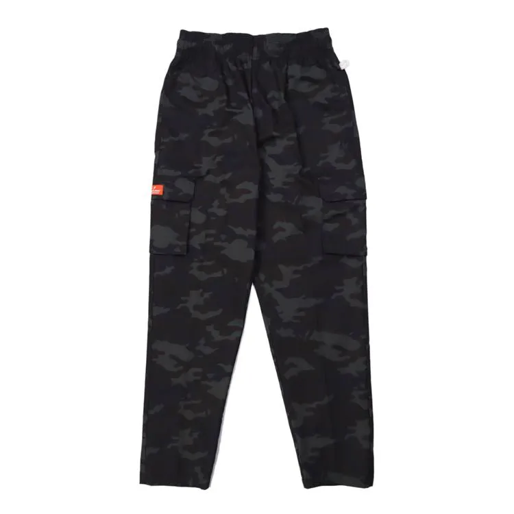 Cookman Chef Pants Cargo - Ripstop : Woodland Camo Black