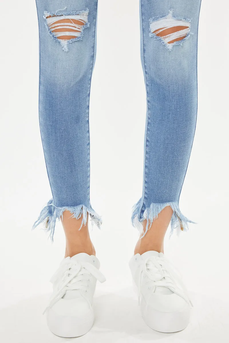 Delilah High Rise Ankle Skinny Jeans