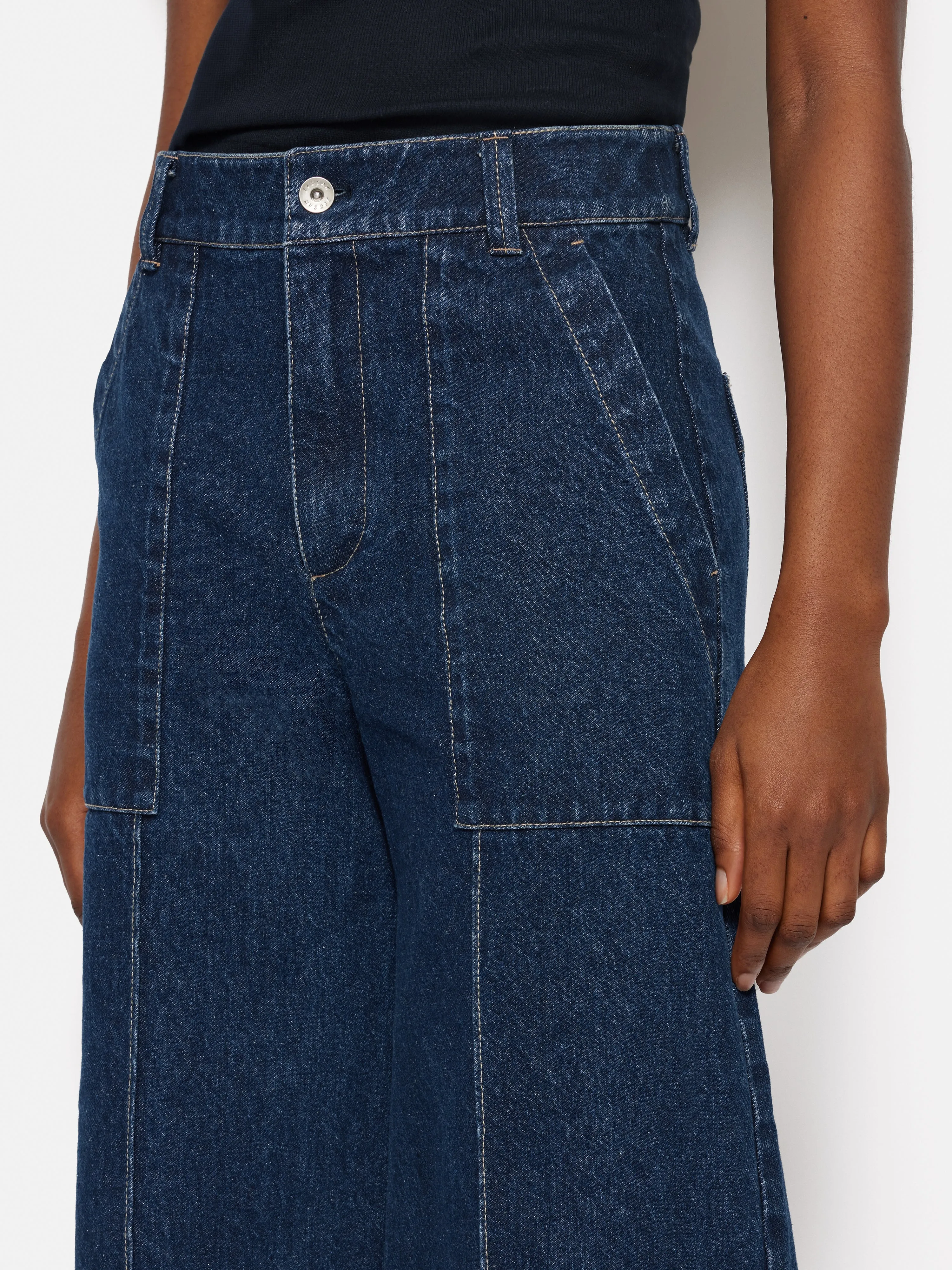 Denim Sailor Trouser | Indigo