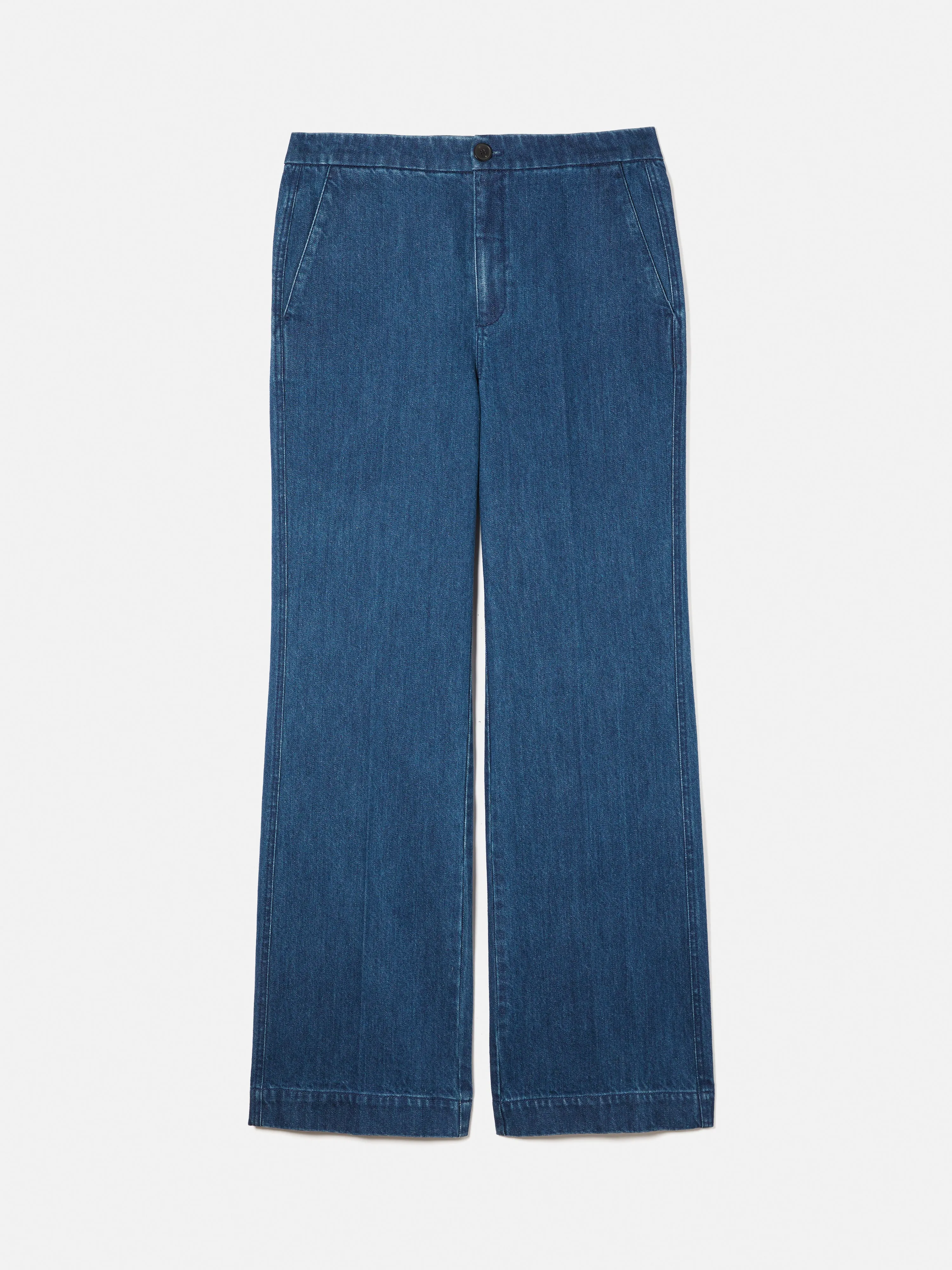 Denim Tailored Trouser | Indigo