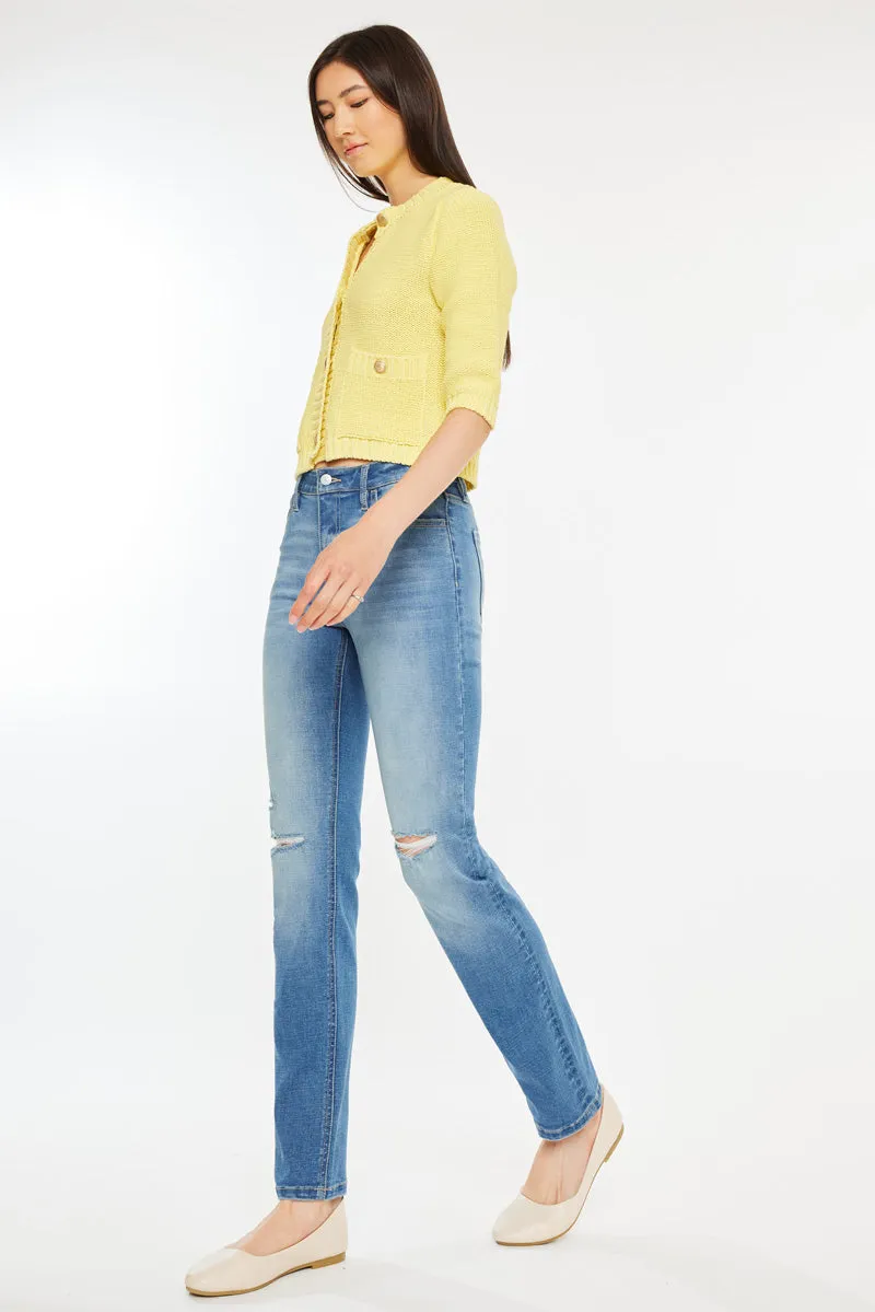 Diana High Rise Slim Straight Jeans