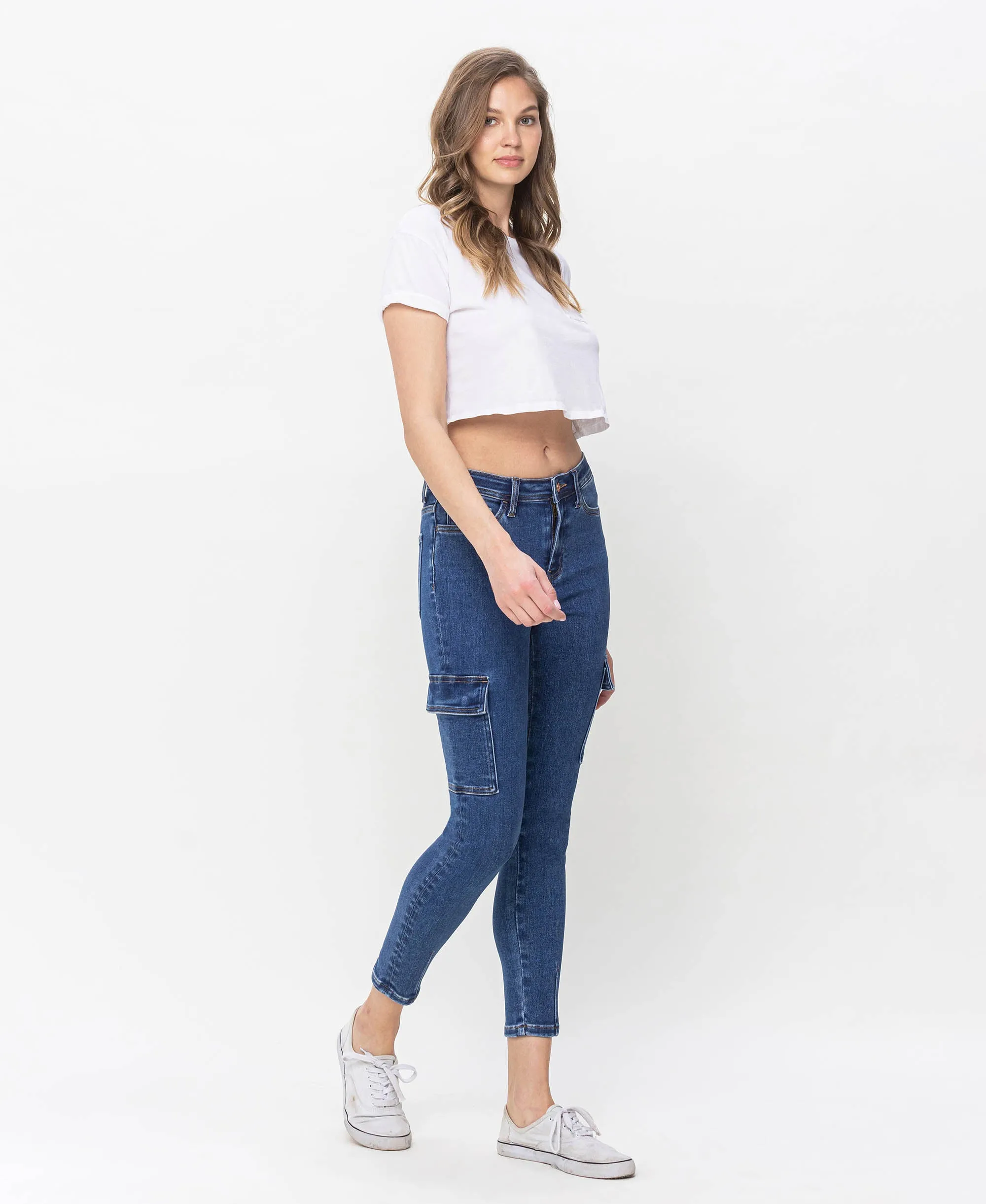 Distinguished - High Rise Crop Skinny Jeans