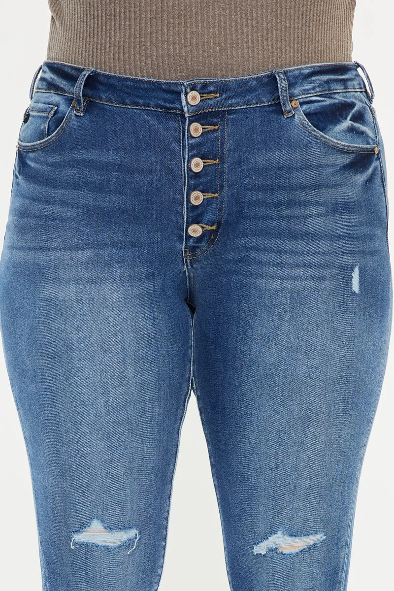 Dorah High Rise Ankle Skinny Jeans (Plus Size)