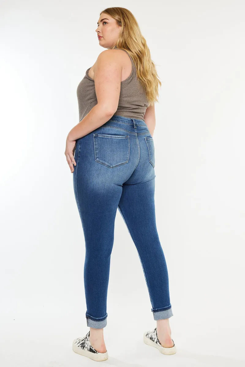 Dorah High Rise Ankle Skinny Jeans (Plus Size)