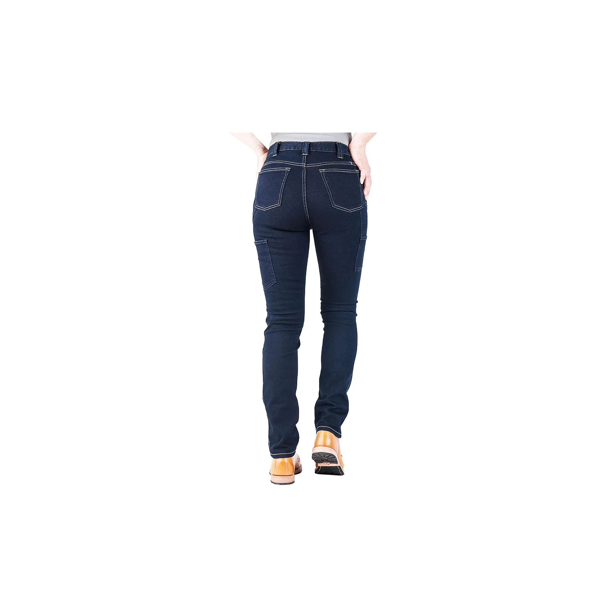 Dovetail Workwear Womens Maven Slim Powerflex Indigo Denim