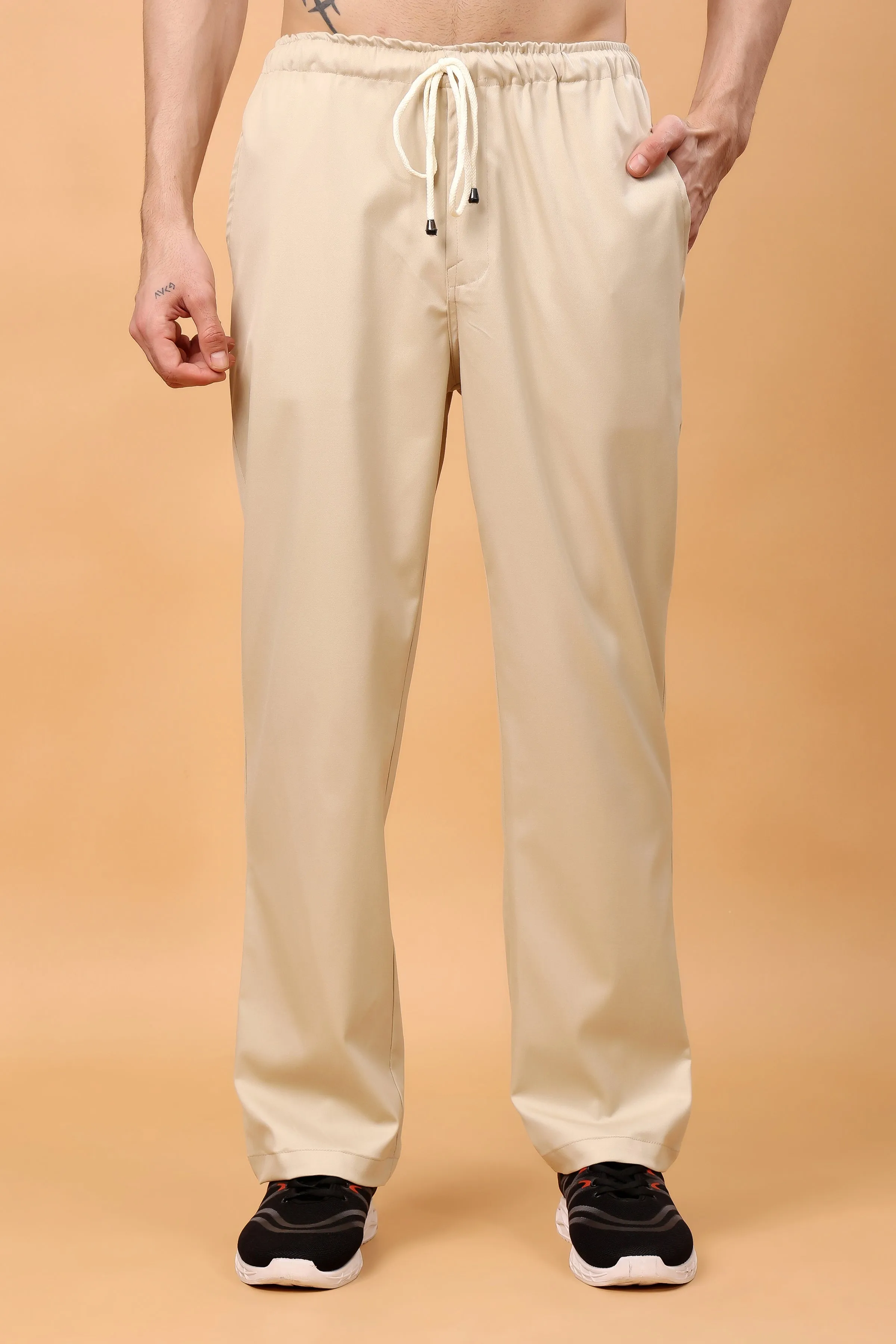 Earthy Taupe Solid Stretch Cargo