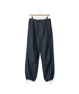 ECO DENIM SIDE ZIP EASY TROUSERS "INDIGO"