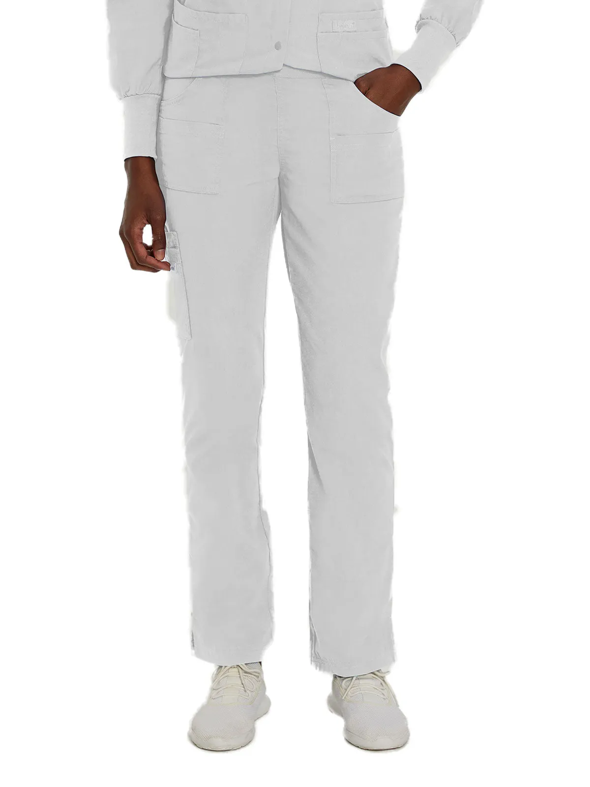 Essentials - Women's Straight-Leg Cargo Scrub Pants (1)