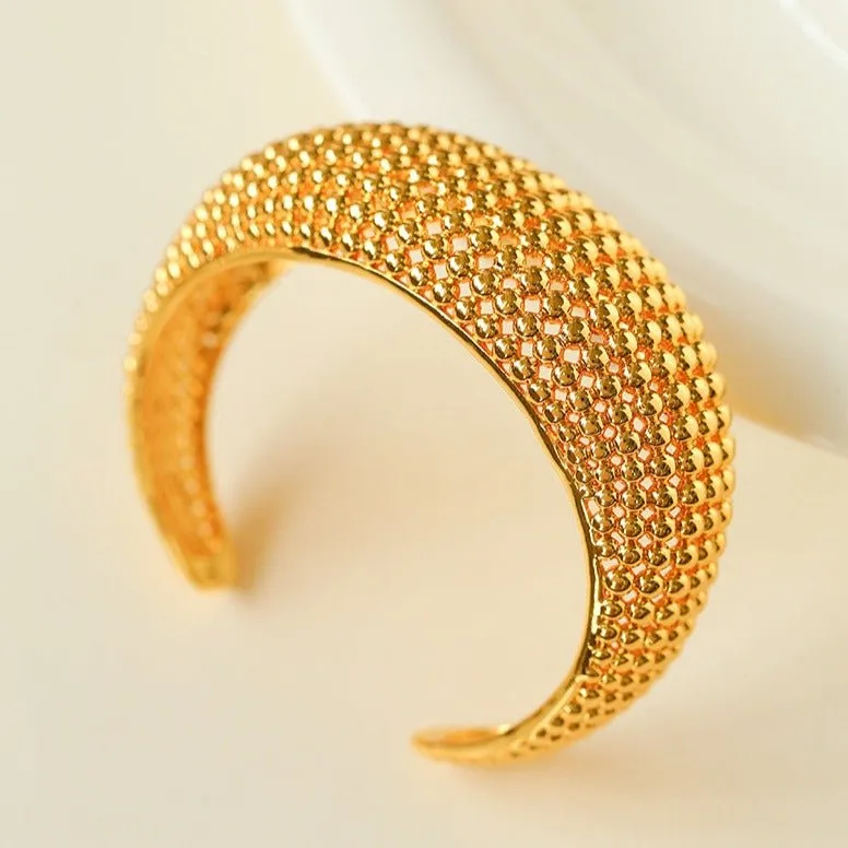 Fashionable Hollow Half Sphere Bangle