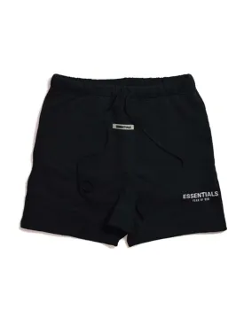 Fear Of God Essentials Reflective Logo Sweatshorts Black