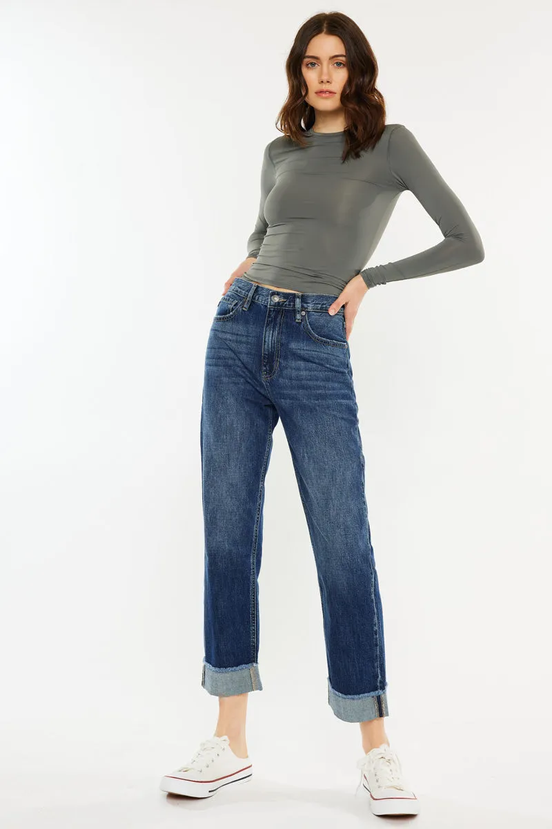 Finley High Rise Straight Leg Jeans