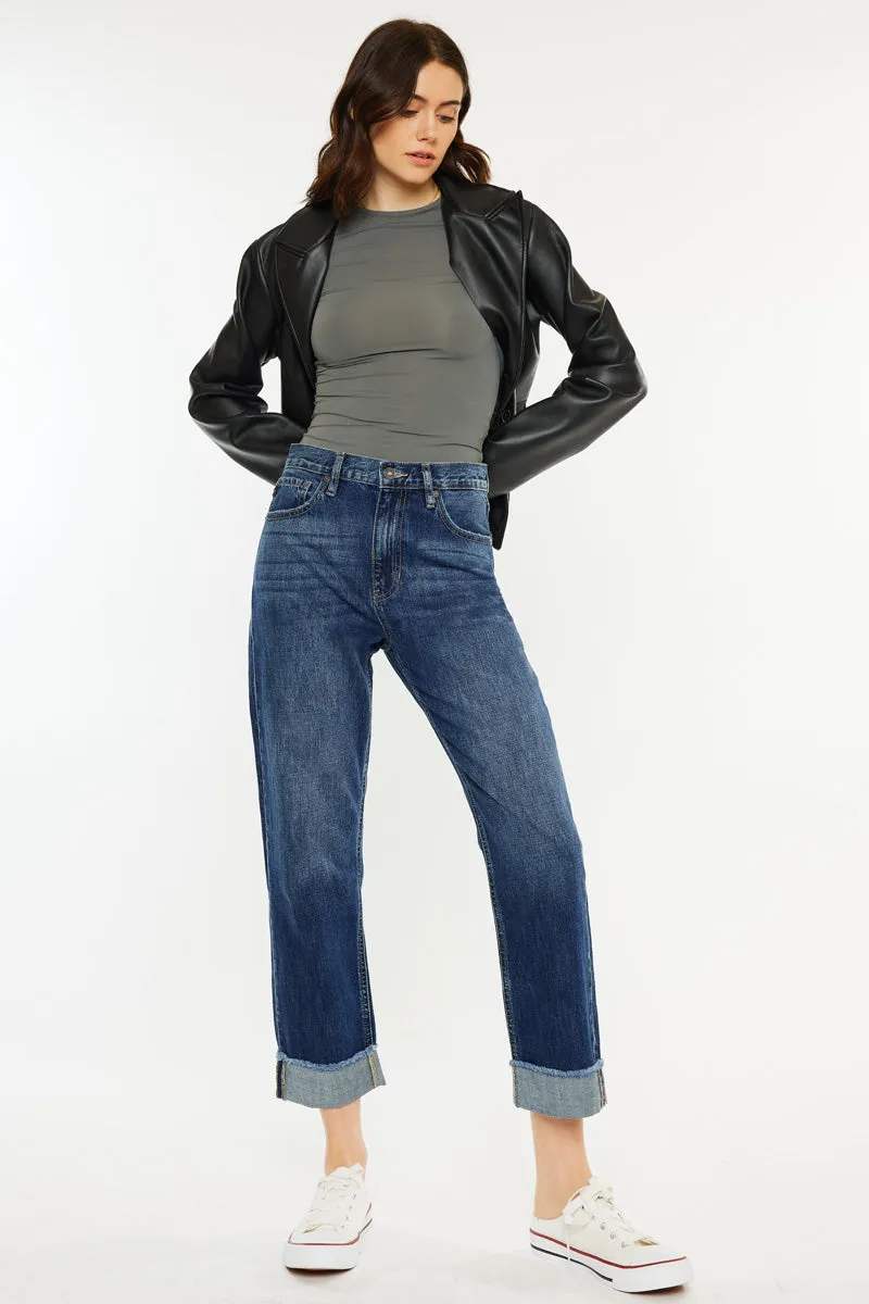 Finley High Rise Straight Leg Jeans