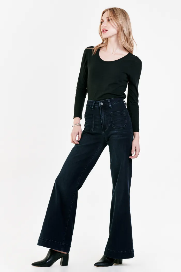 Fiona Super High Rise Wide Leg Jeans