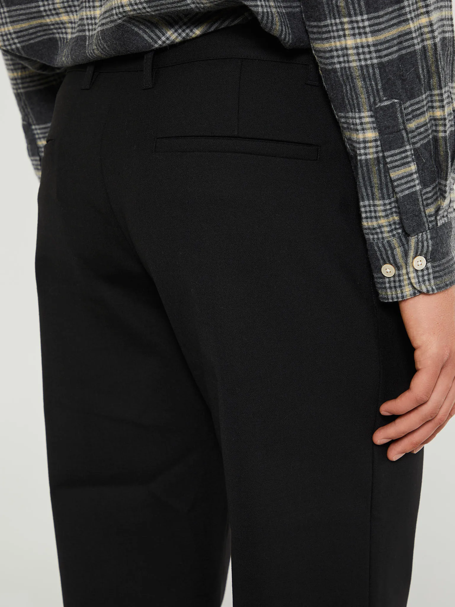 Flare French Trousers in Black