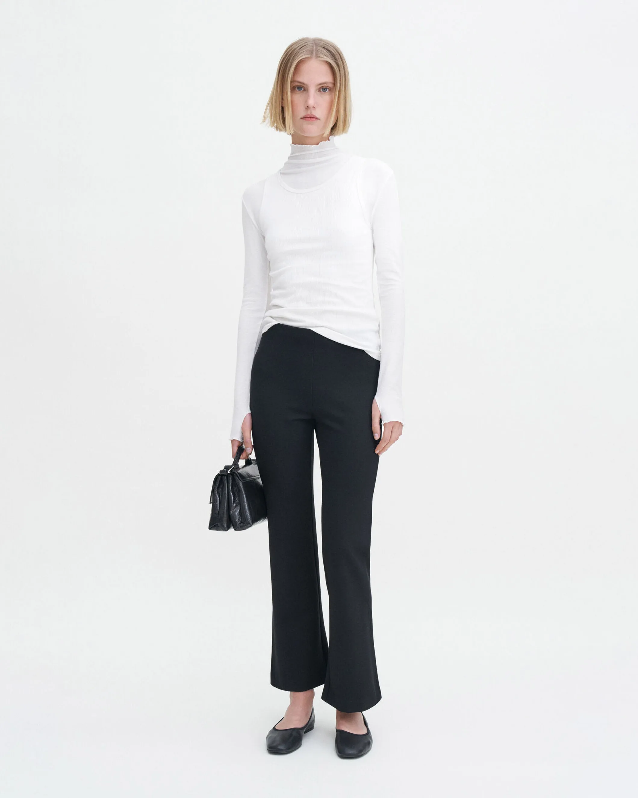 Flared Jersey Trouser