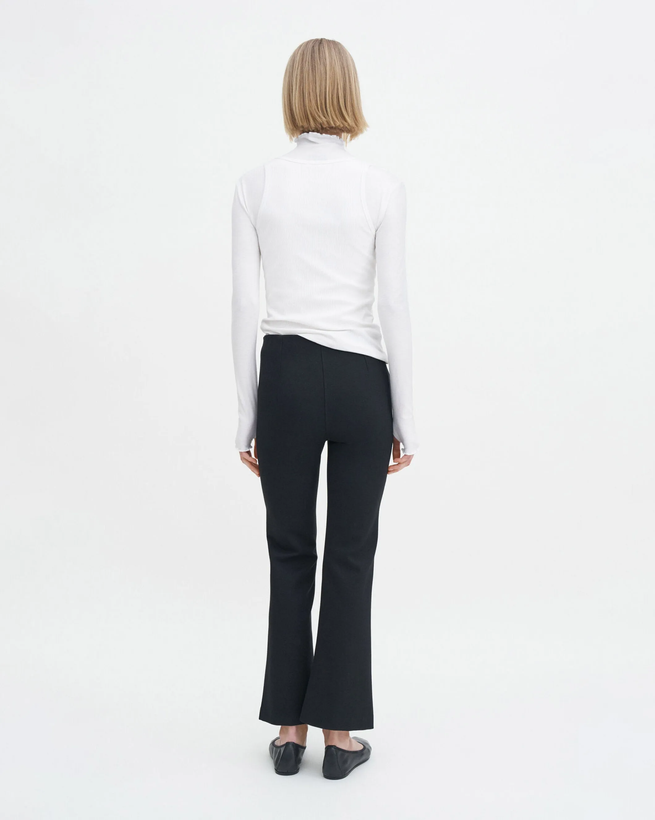 Flared Jersey Trouser