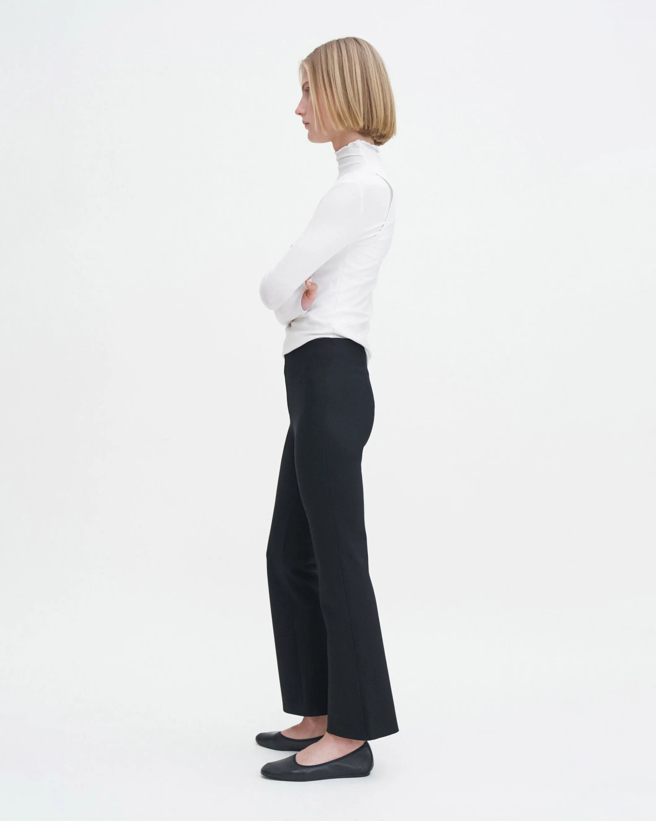 Flared Jersey Trouser