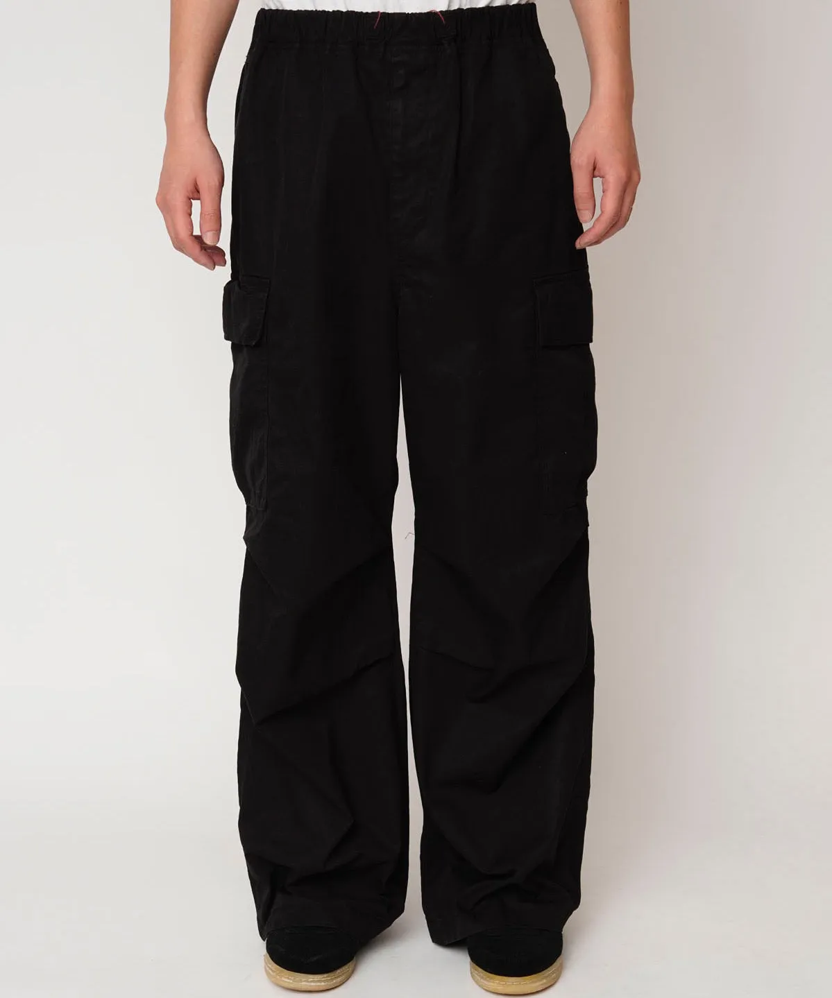 GARMENT DYE FIELD EASY PANTS "BLACK"