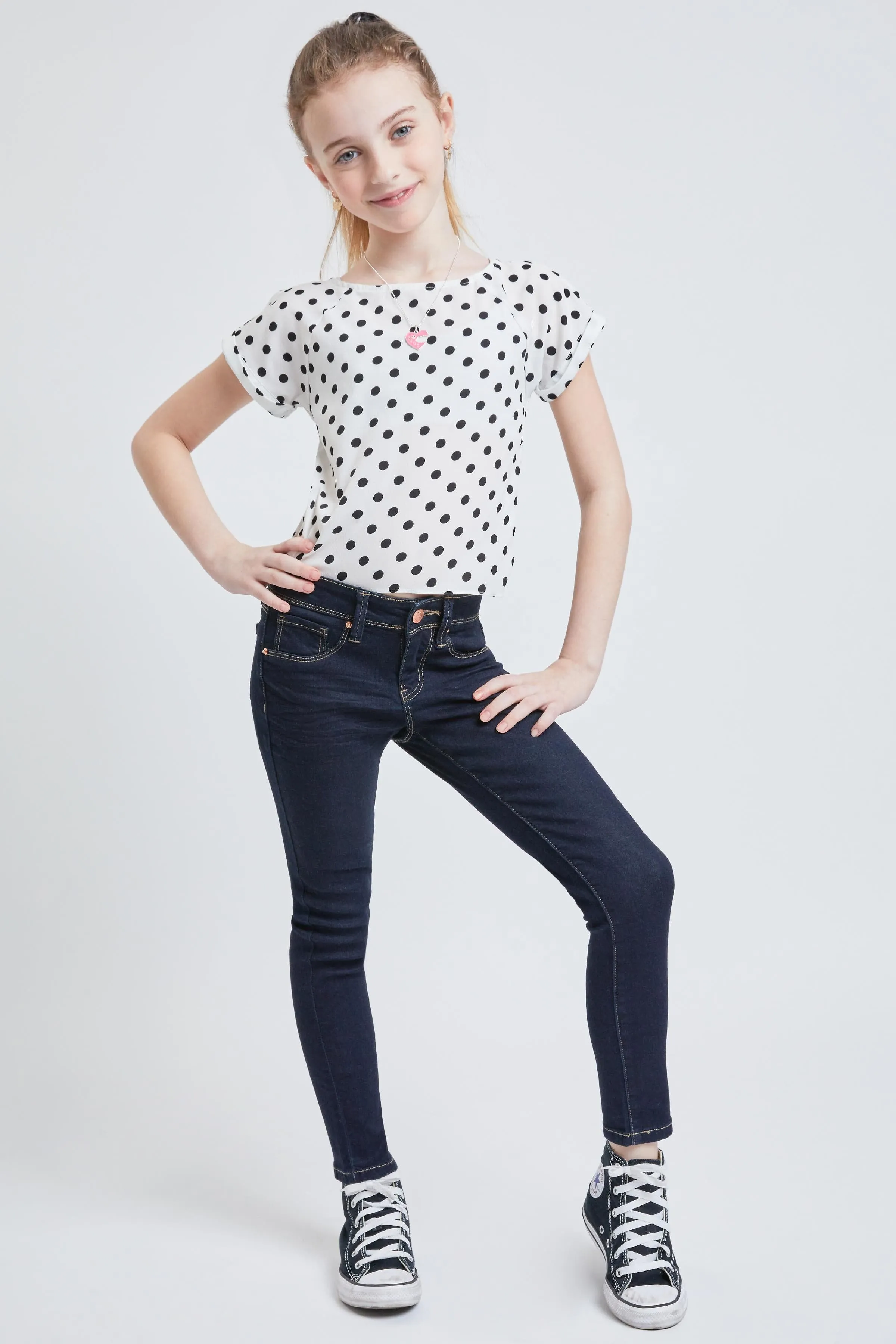 Girls Essential Denim Skinny Jeans