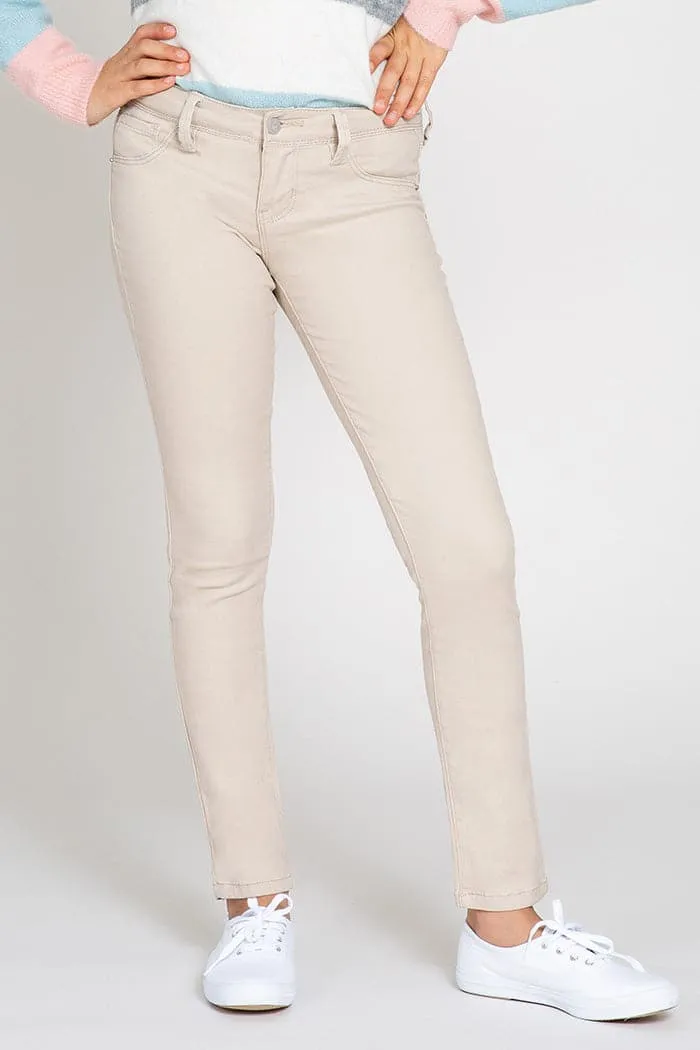 Girls Essential Twill Skinny Jeans