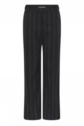 Gustav Esta Navy Wide Leg Stripe Trousers