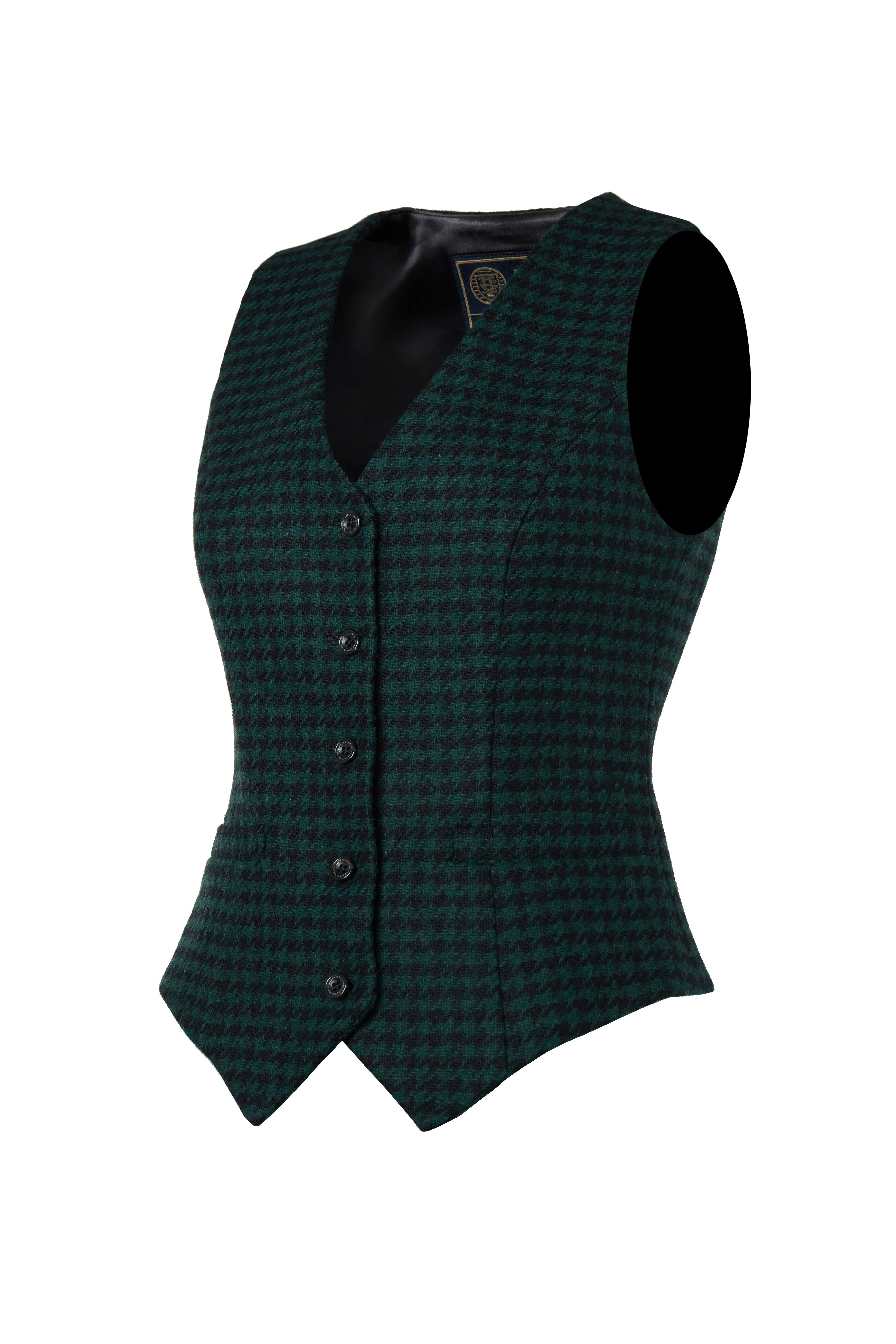 Hampton Waistcoat (Emerald Houndstooth)