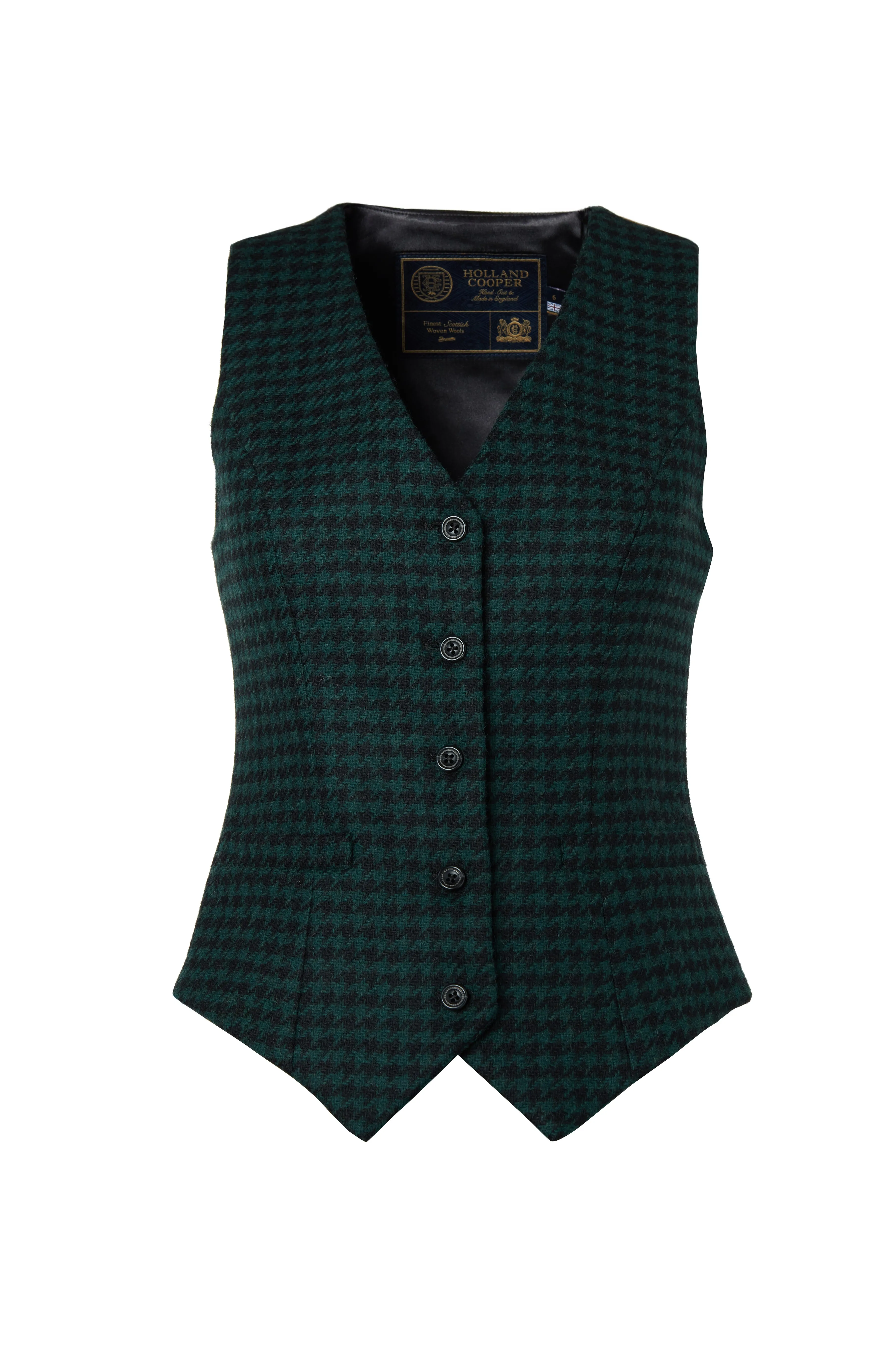 Hampton Waistcoat (Emerald Houndstooth)