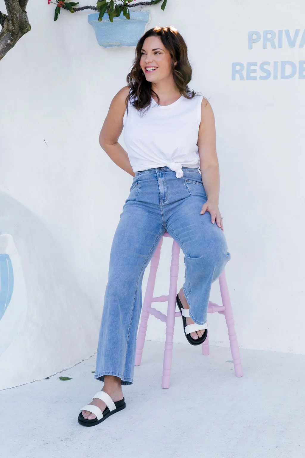 Hannah Bootleg Flare Denim Jeans