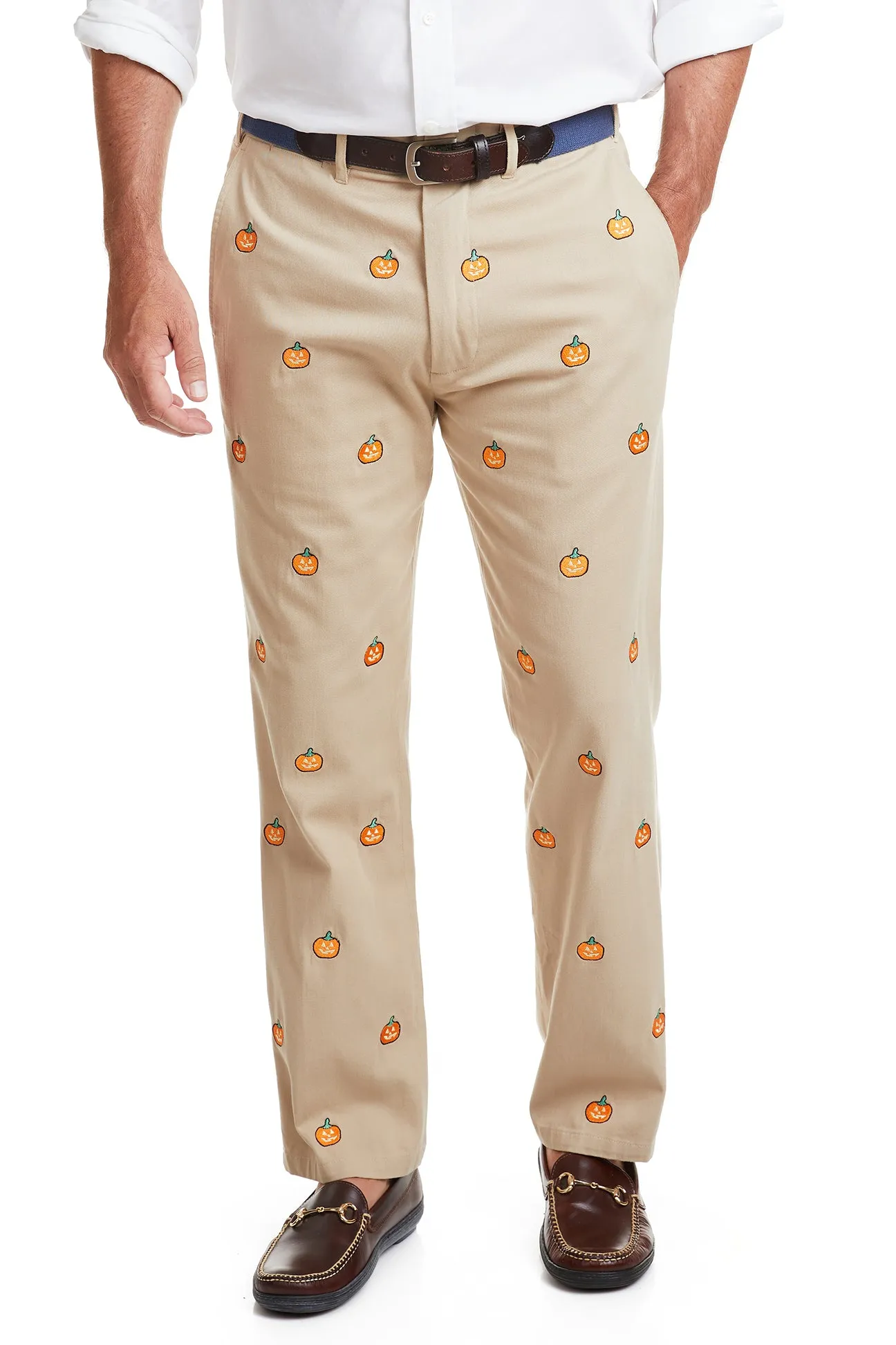 Harbor Pant Khaki with Jack O'Lantern