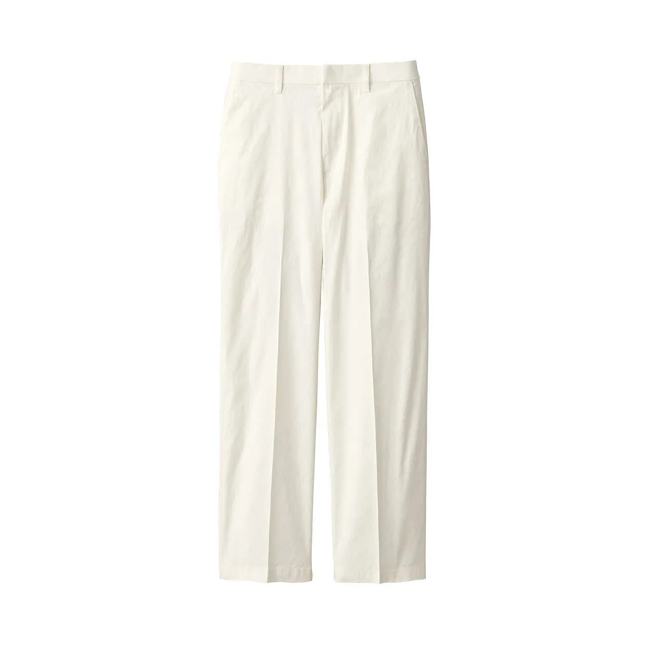 Hemp Blend Stretch Pleated Pants