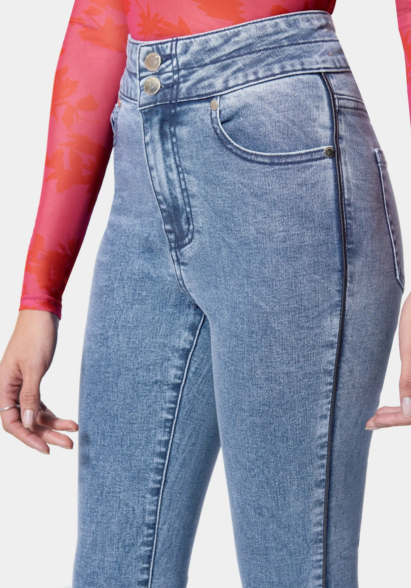 High Waist Skinny Leg Jeans