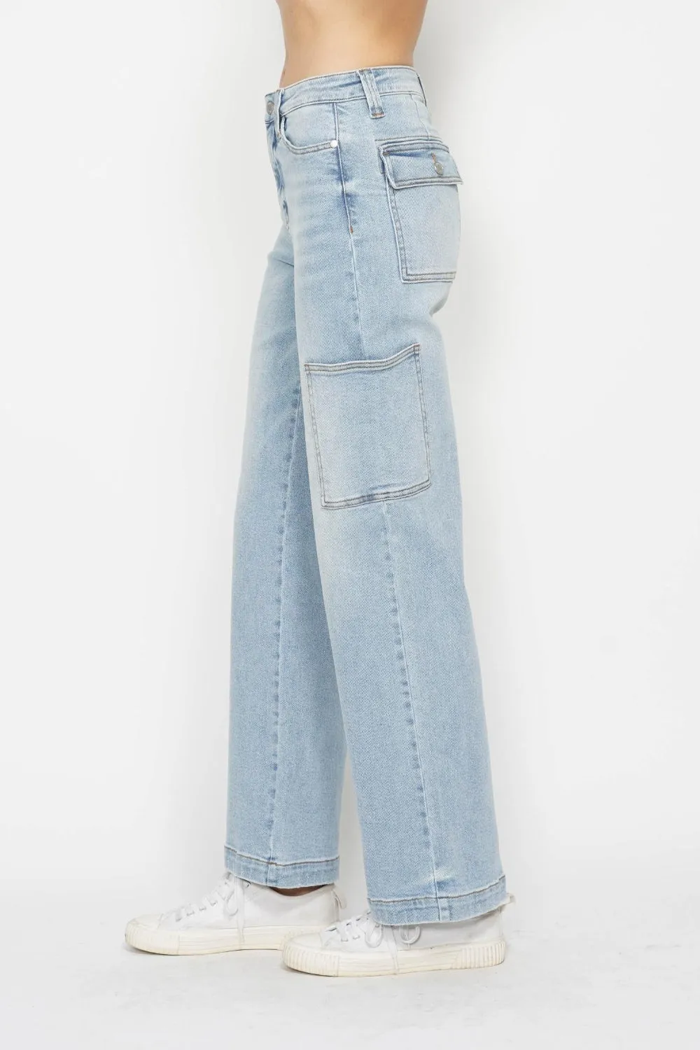 High Waist Straight Cargo Jeans (0 - 24W)