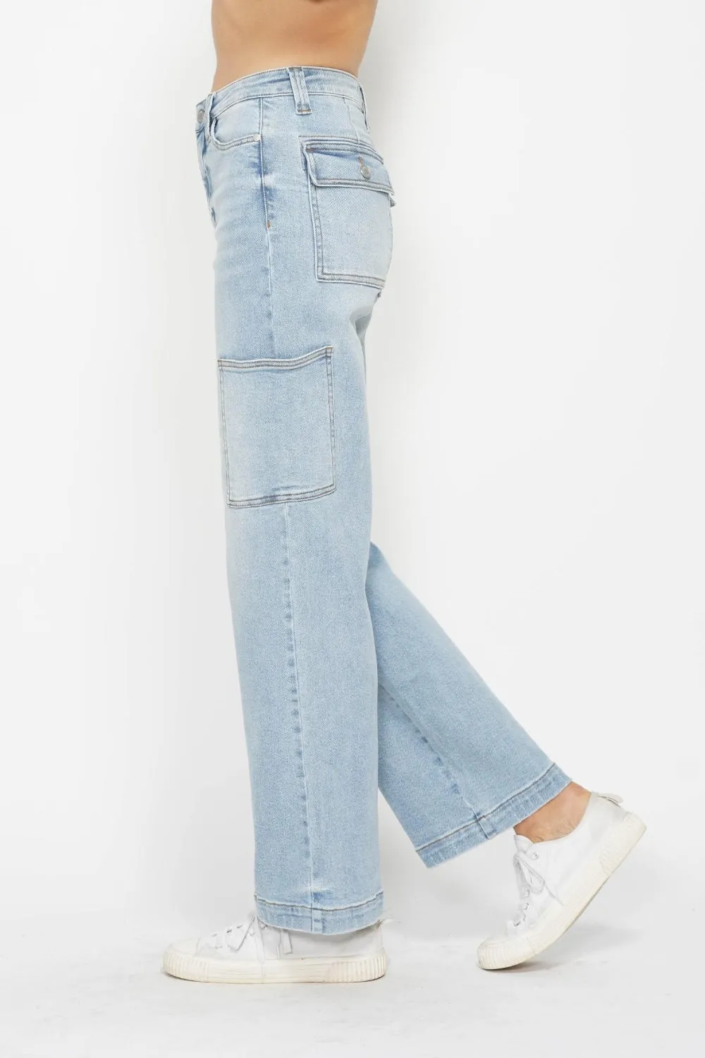 High Waist Straight Cargo Jeans (0 - 24W)