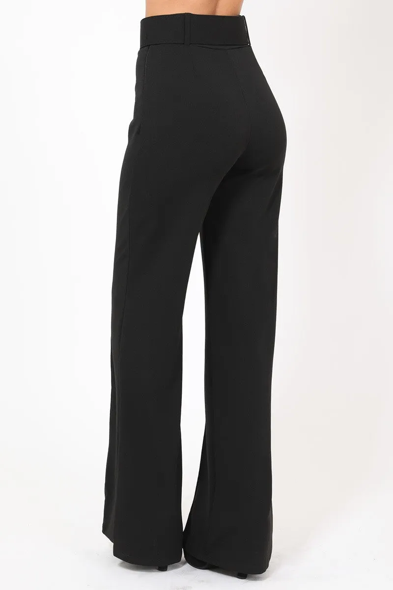 High Waist Wide Leg Pants | Bella Chic