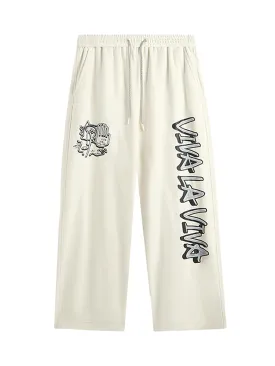 Hip-hop Letter Print Loose Casual Sweatpants