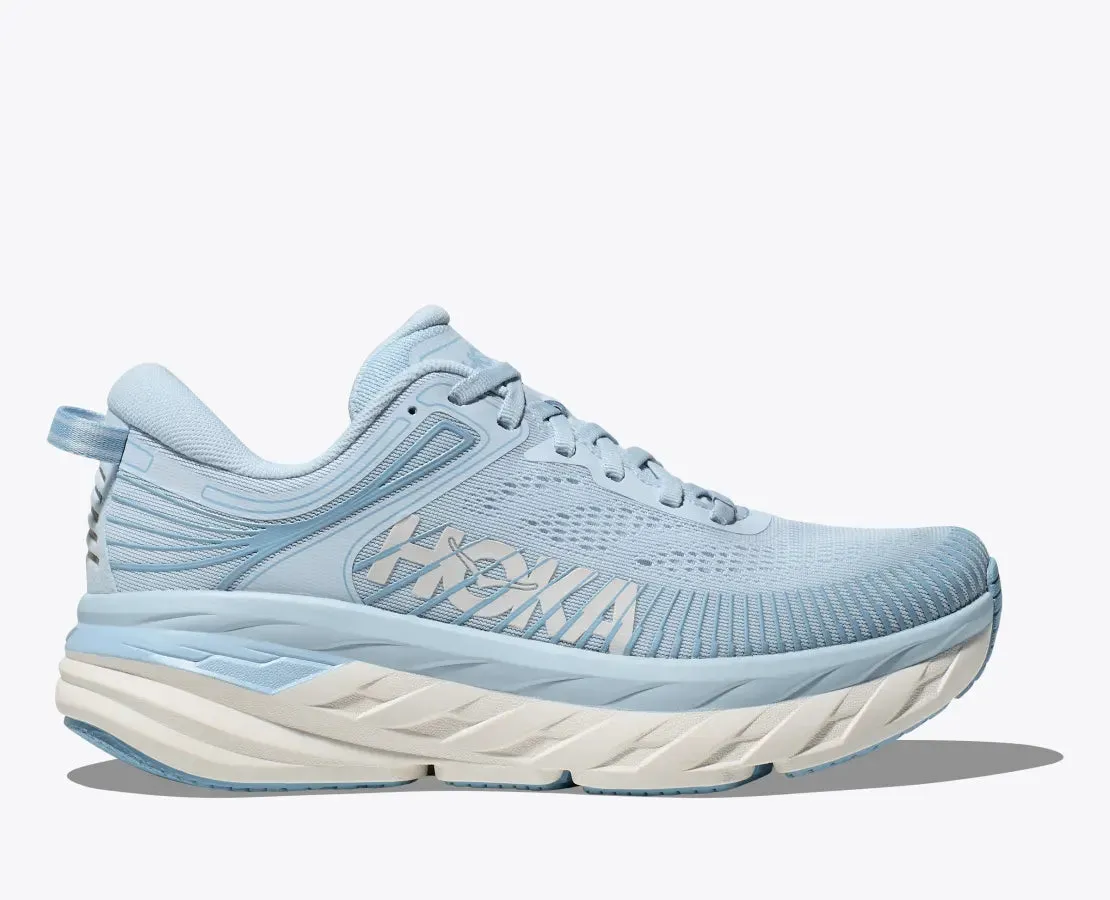 HOKA BONDI 7 WOMENS ICE WATER/WHITE