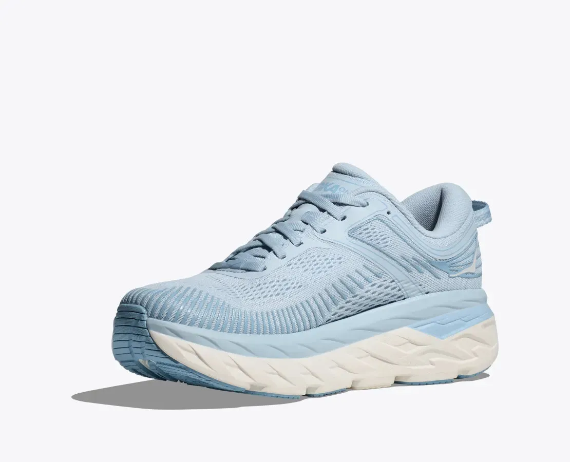 HOKA BONDI 7 WOMENS ICE WATER/WHITE