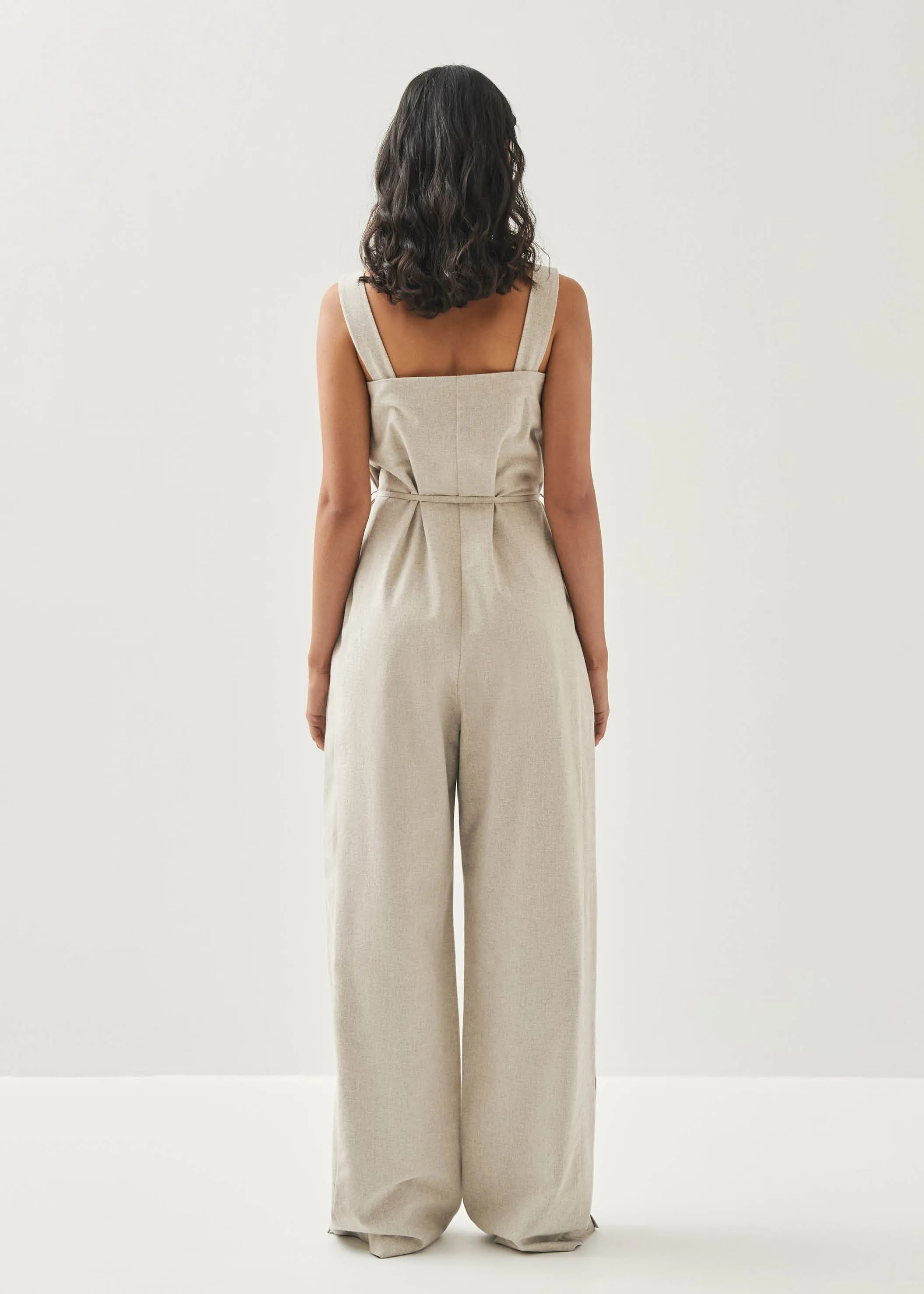 Inguer Cream Jumpsuit