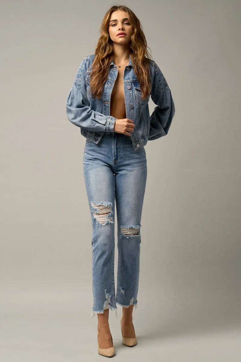 Invisible Legacy Cropped Straight Jeans