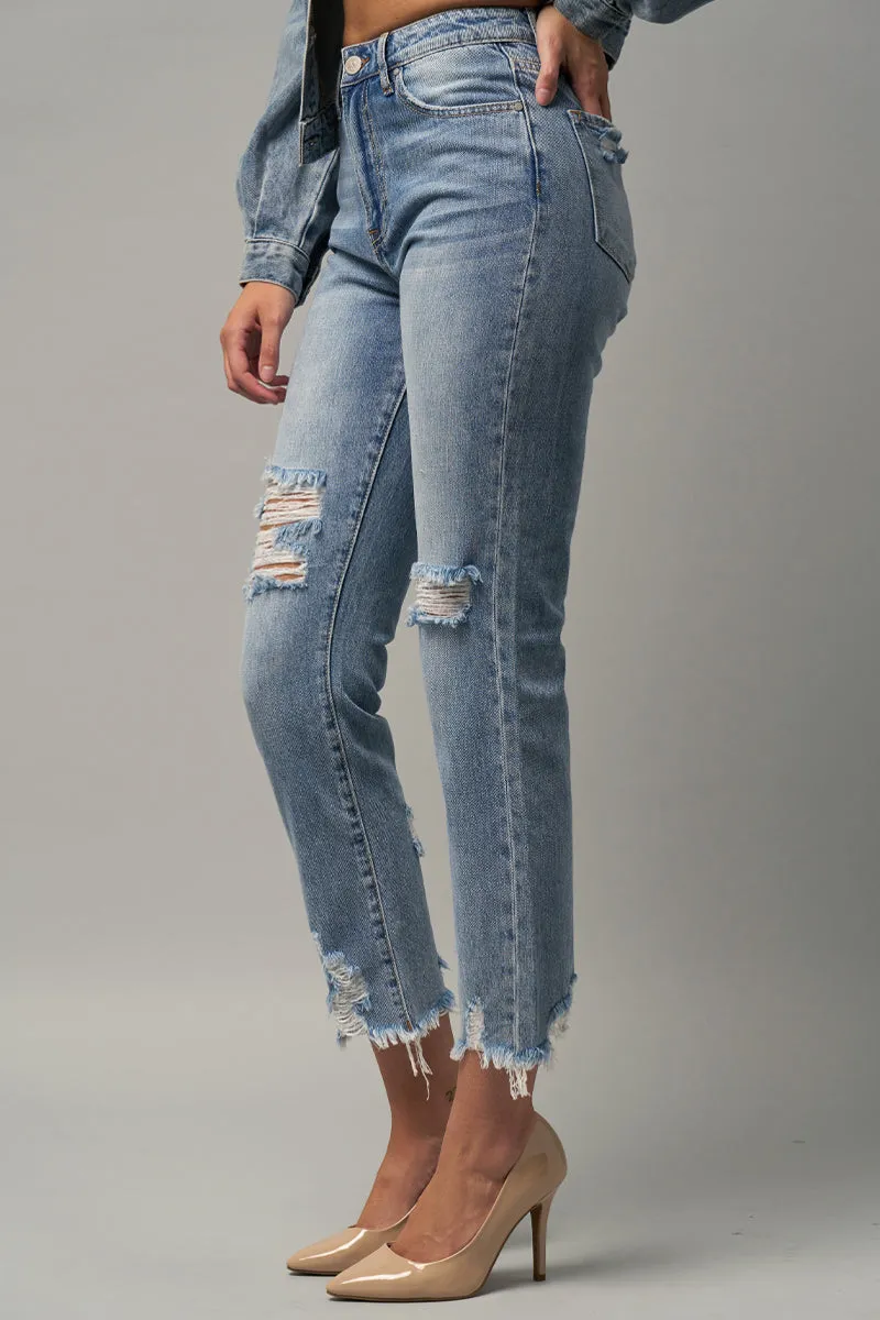 Invisible Legacy Cropped Straight Jeans