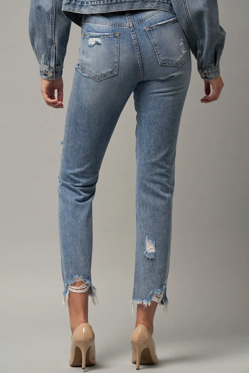 Invisible Legacy Cropped Straight Jeans