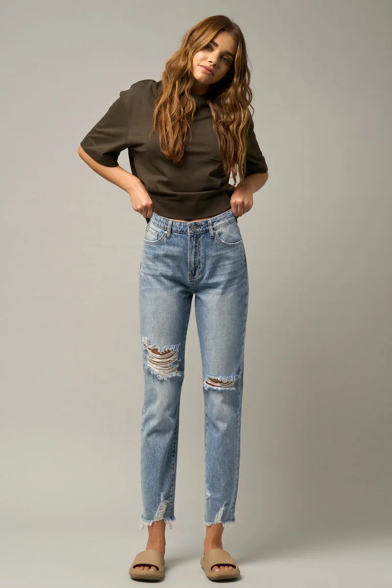 Invisible Legacy Cropped Straight Jeans