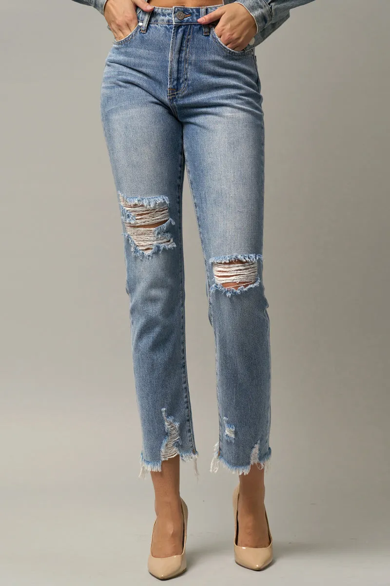 Invisible Legacy Cropped Straight Jeans