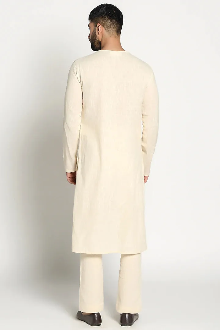 Ivory Linen Kurta