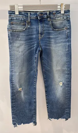 Jeans R13 Boy Straight Carlton Rips