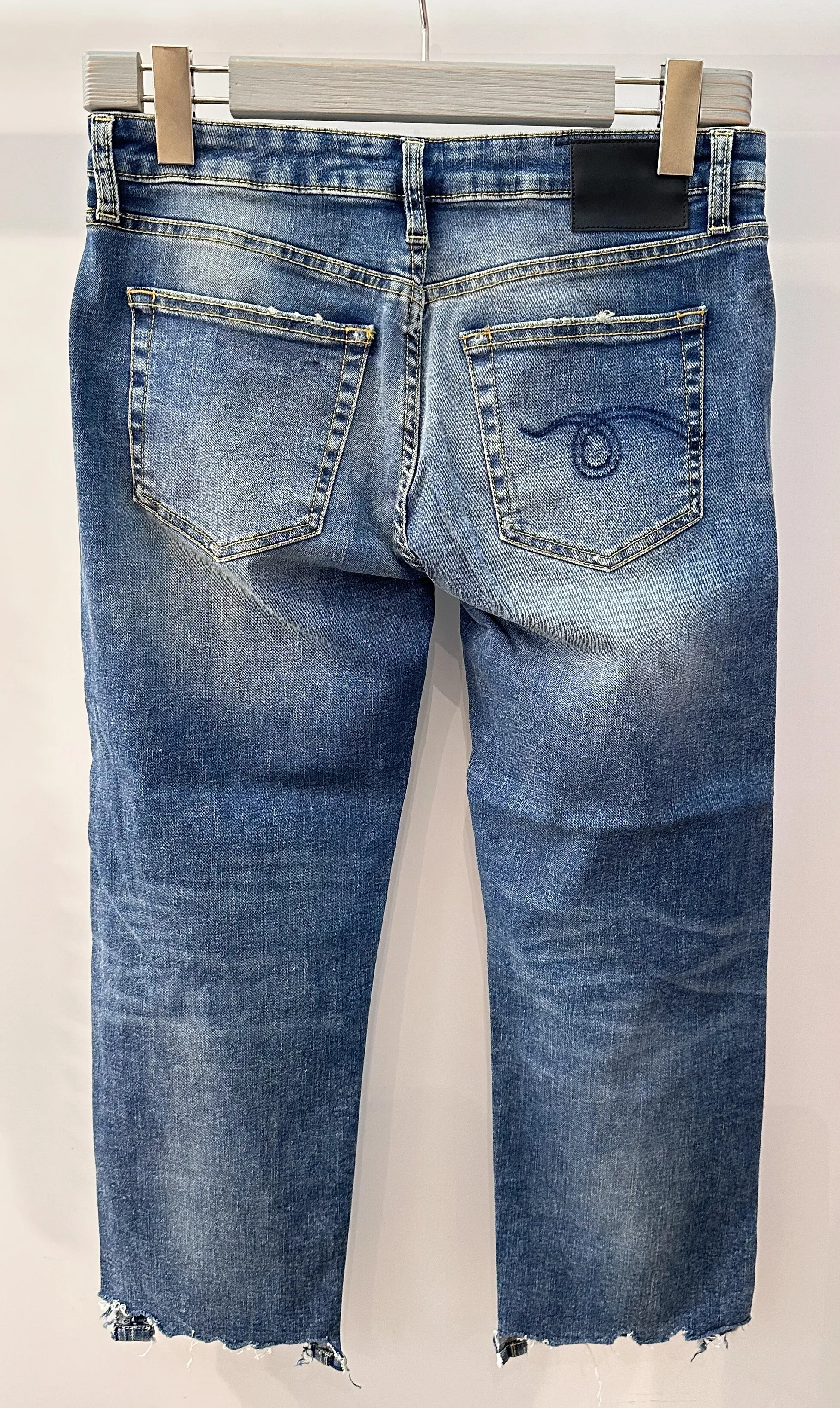 Jeans R13 Boy Straight Carlton Rips