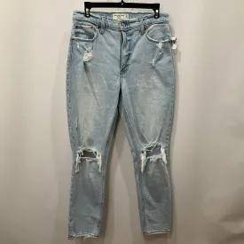 Jeans Skinny By Abercrombie And Fitch In Blue Denim, Size: 4